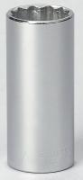6GAU7 Socket, Deep, 1/2Dr, 12 Pt, 1-1/16 In, Chrome