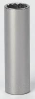 6GAU8 Socket, Deep, 1/2 Dr, 12 Pt, 11/16 In, Chrome
