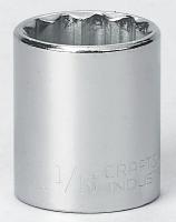 6GAV0 Socket, 1/2 Dr, 12 Pt, 1-1/16 In, Chrome