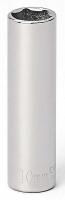 6GAV4 Socket, Deep, 1/4 Dr, 6 Pt, 10mm, Chrome