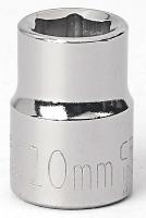 6GAV5 Socket, 3/8 Dr, 6 Pt, 10mm, Chrome