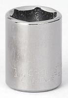 6GAW7 Socket, 1/4 Dr, 6 Pt, 1/2 In, Chrome