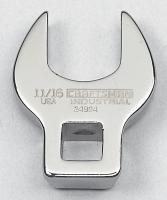 6GCL0 Crowfoot Wrench, 3/8 Dr, 11/16 In, Chrome