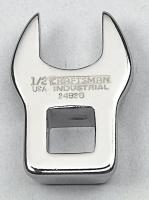 6GCL3 Crowfoot Wrench, 3/8 Dr, 1/2 In, Chrome