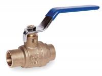 6GD27 Brass Ball Valve, Inline, Solder, 3/4 In