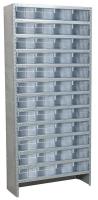 6GDE6 Shelving Unit, H79xW36xD12, w/(48) 4KFA9