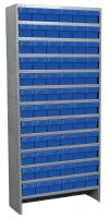 6GDF4 Shelving Unit, H79xW36xD18, w/(72) 4KEZ9