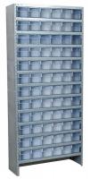 6GDF7 Shelving Unit, H79xW36xD18, w/(72) 4KFC1