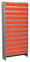 6GDF8 Shelving Unit, H79xW36xD18, w/(48) 4KEY9