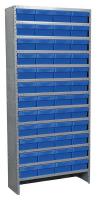 6GDF9 Shelving Unit, H79xW36xD18, w/(48) 4KFA1