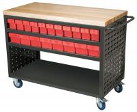 6GDH8 Louvered Cart, 49 In. L, 37-1/2 In. H