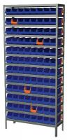 6GDL1 Bin Shelving, Steel, H79xW36xD12, w/(96)