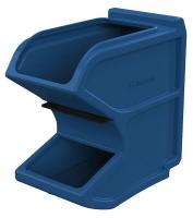 6GDN8 Gravity Hopper Bin, W 8-1/4 x D 16, Blue