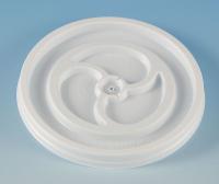 6GEG5 Disposable Lid, Vented, White, PK 1000