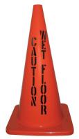6GFN5 Caution Wet Floor, Cone, Orange, 28 In