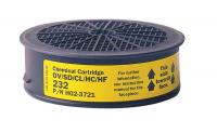 6GGU5 Chemical Cartridge, Yellow/Black, PK 4