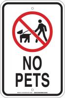 6GLV2 Notice Sign, 18 x 12In, BK and R/WHT, ENG