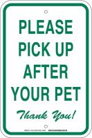 6GLV3 Notice Sign, 12 x 18In, GRN/WHT, ENG, Text