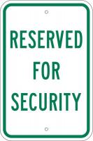 6GMK6 Parking Sign, 18 x 12In, GRN/WHT, Text