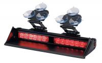 6GPR8 Dl Hd Dash/Dck Light, Shrd, LED, Rd, 12-7/8W
