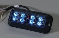 6GPT8 Warning Light, LED, Blue, Surf, Rect, 5 L