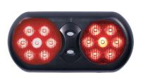 6GPX6 Visor Flip Light, LED, Red, 11 In W