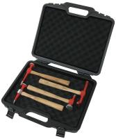 6GRR4 Body Hammer Kit, Wood Handles, 4 Pc