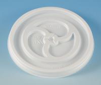 6GUK6 Disposable Lid, Vented, White, PK 1000