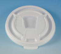 6GUK8 Disposable Lid, Drink Thru, White, PK 1000