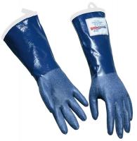 6GVA4 Steam Resistant Gloves, Blue, L, Rubber, PR