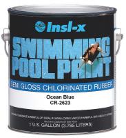 6GWA5 Pool Paint, Chlorinatd Rbbr, Ocean Blue, 1G