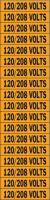 6GX94 Voltage Card, 18 Marker, 120/208 Volts