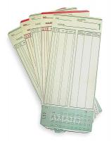 6H363 Time Card, 7 1/4x3 1/4in, PK1000