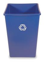 6HH26 Container, Recycling, 35 gal. Cap, Blue