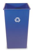 6HH27 Container, Recycling, 50 gal., Blue, Square