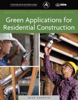 6HML1 1 Ed, Green Appl, Residential Construction