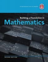 6HMN1 2Ed, Building a Foundation in Mathematics
