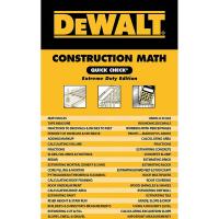 6HMN4 DEWALT Construction Math Quick Check