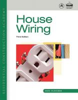 6HMT3 3e, Residential Const Acad House Wiring