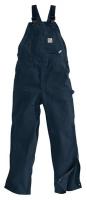 6HND0 Bib Overalls, Blue, Cotton, 44 x 34 In.