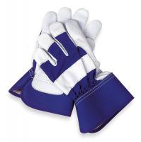 2MDD9 Leather Gloves, Goatskin, Blue/White, S, PR