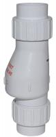 6JGV5 Check Valve, 1-1/2 In, Solvent Weld, PVC