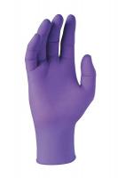 6JLE6 Disposable Gloves, Nitrile, L, Purple, PK100
