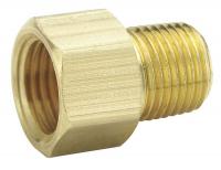 6JLE9 Male Connector, 3/16In, Brass, 1900PSI, Pk10