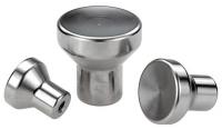 6JRY5 SS  Mushroom Knob, M5, Natural Polished