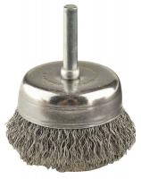 6JXH6 Cup Brush, Crimp, 2 D, Max RPM 13, 000