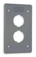 6KB36 Wall Plate, 2port, 1gang