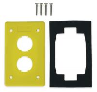 6KB38 Wall Plate, 2port, 1gang