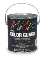 6KVD4 Rubber Protectant Color Guard, Red, 1 gal.