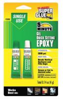 6KWE2 Epoxy, Quick Setting Gel, (2)-2gTubes